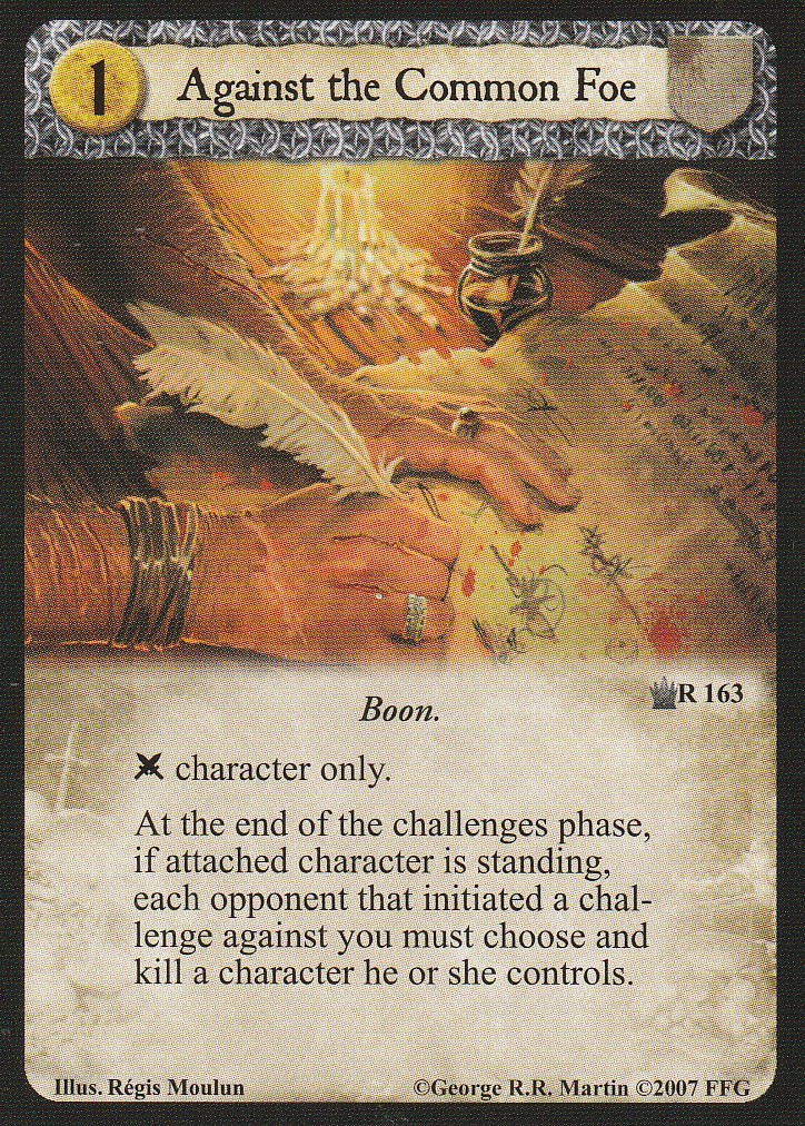 Against the Common Foe