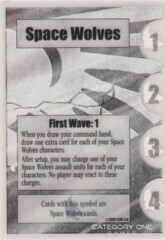 Space Wolves First Wave: 1- Clear Card