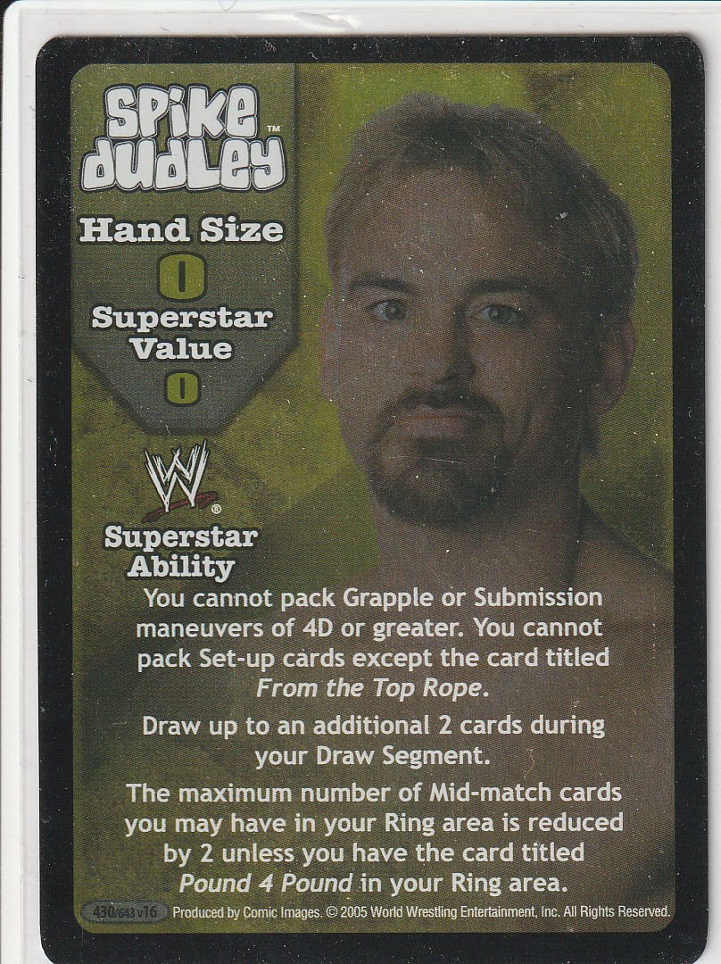 Spike Dudley Superstar Card (SS3)