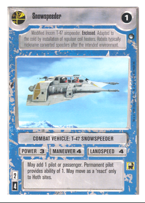 Snowspeeder [White Border]