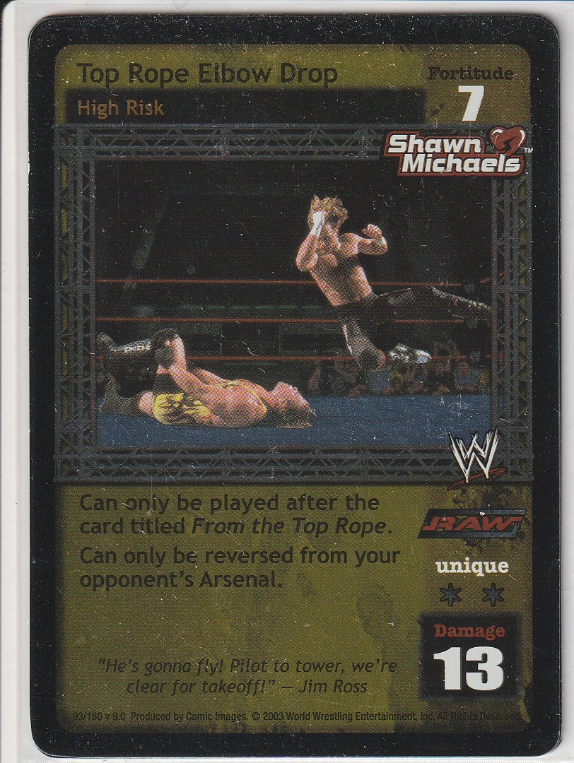 Top Rope Elbow Drop - WWE Raw Deal » Superstar Cards » Shawn Michaels -  CategoryOneGames