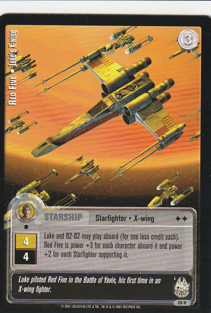 Red Five - Lukes X-wing (L)