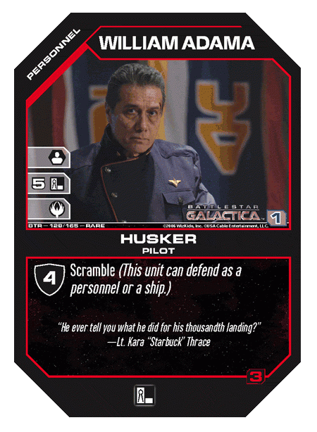 William Adama, Husker (Foil) Ungraded BSG: Betrayal