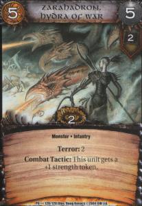 Zarahadron, Hydra of War