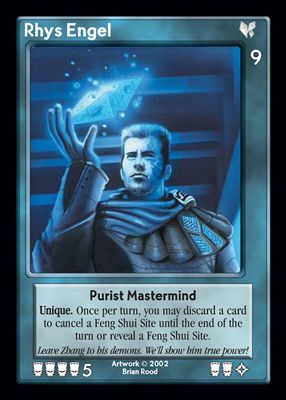 Rhys Engel, Purist Mastermind
