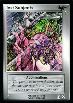 Test Subjects, Abominations