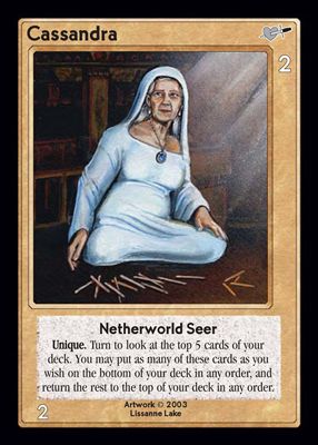 Cassandra, Netherworld Seer