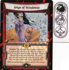 Sign of Weakness