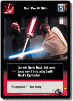 Not For A Sith [Foil]