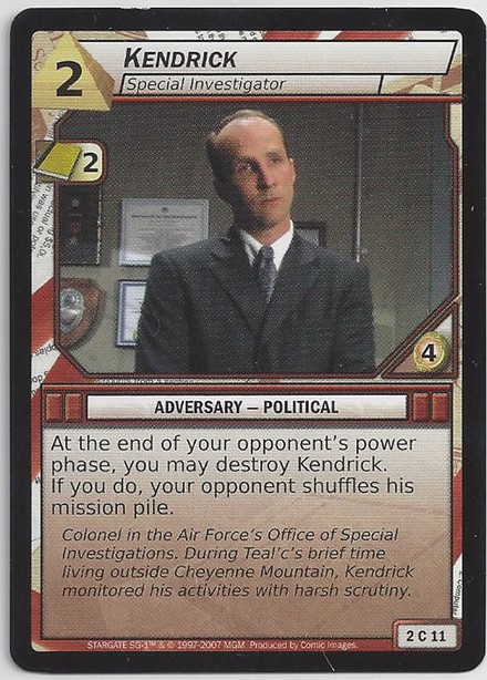 Kendrick, Special Investigator