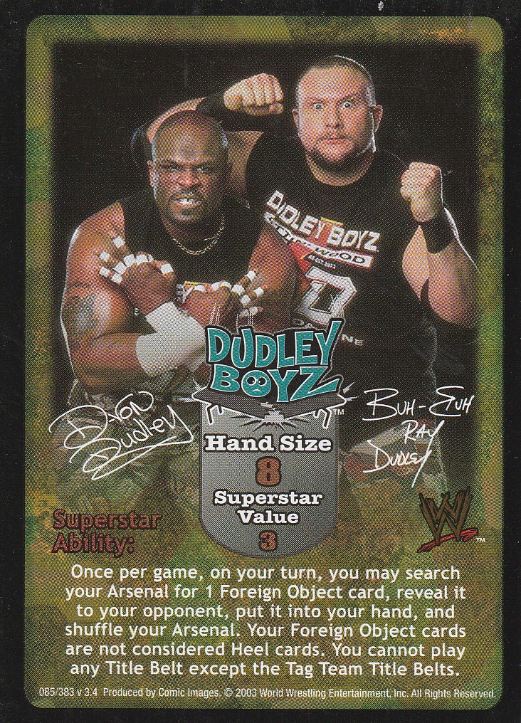 Dudley Boyz Superstar Card (SS2)