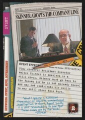 Skinner Adopts The Company Line