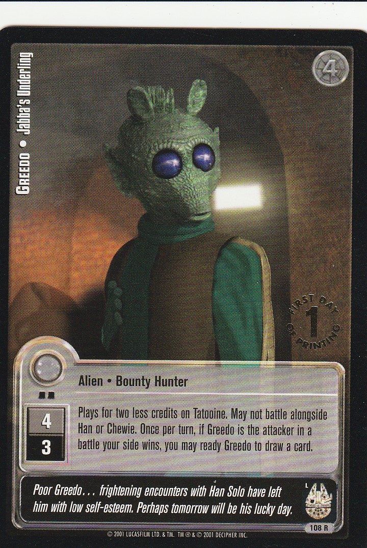 Greedo - Jabbas Underling (L) - 1st Day Stamped