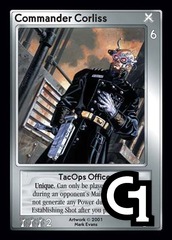 Commander Corliss, TacOps Officer