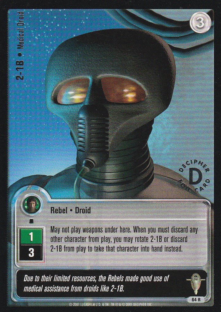 2-1B - Medical Droid - Silver Stamped