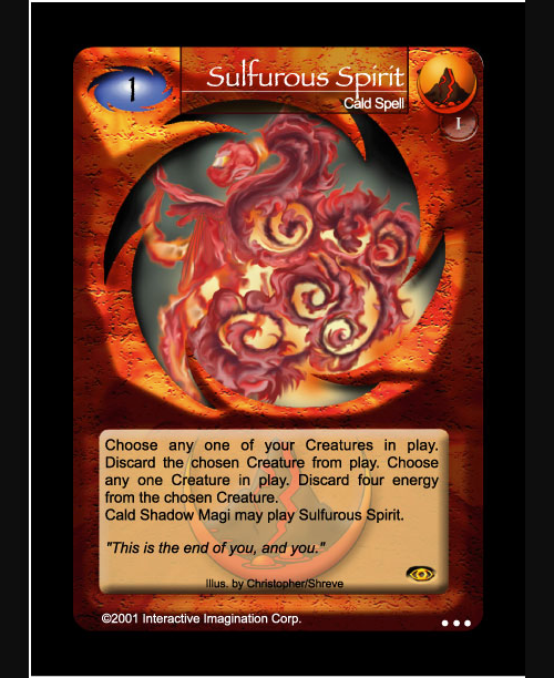 Sulfurous Spirit