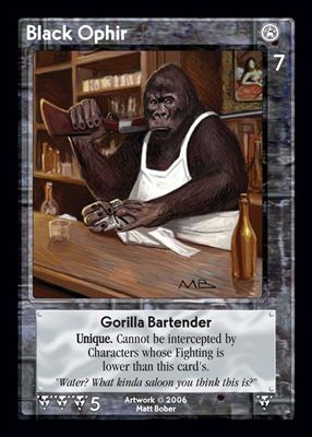 Black Ophir, Gorilla Bartender