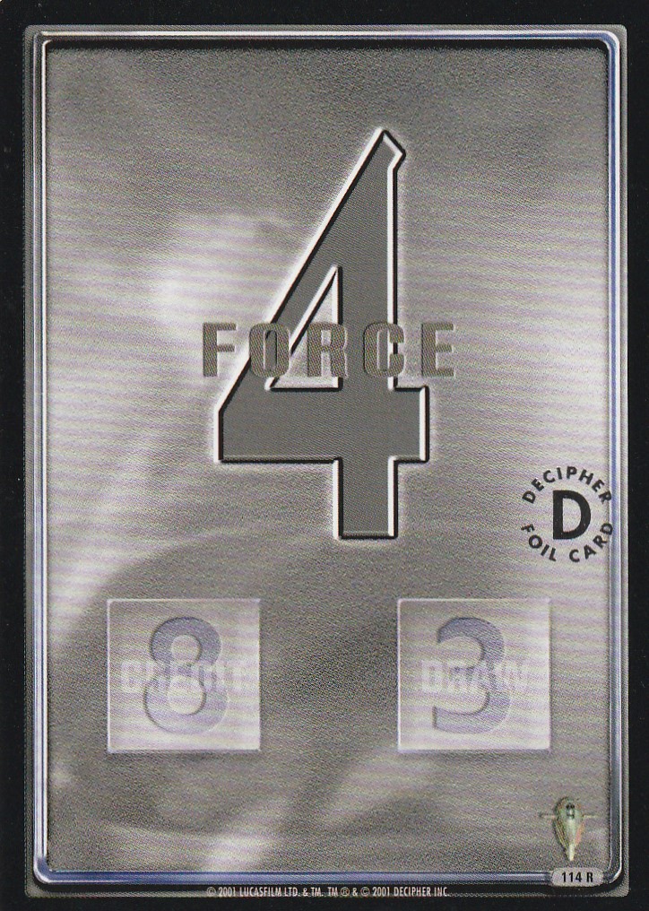 Force 4 Black - Silver Stamped