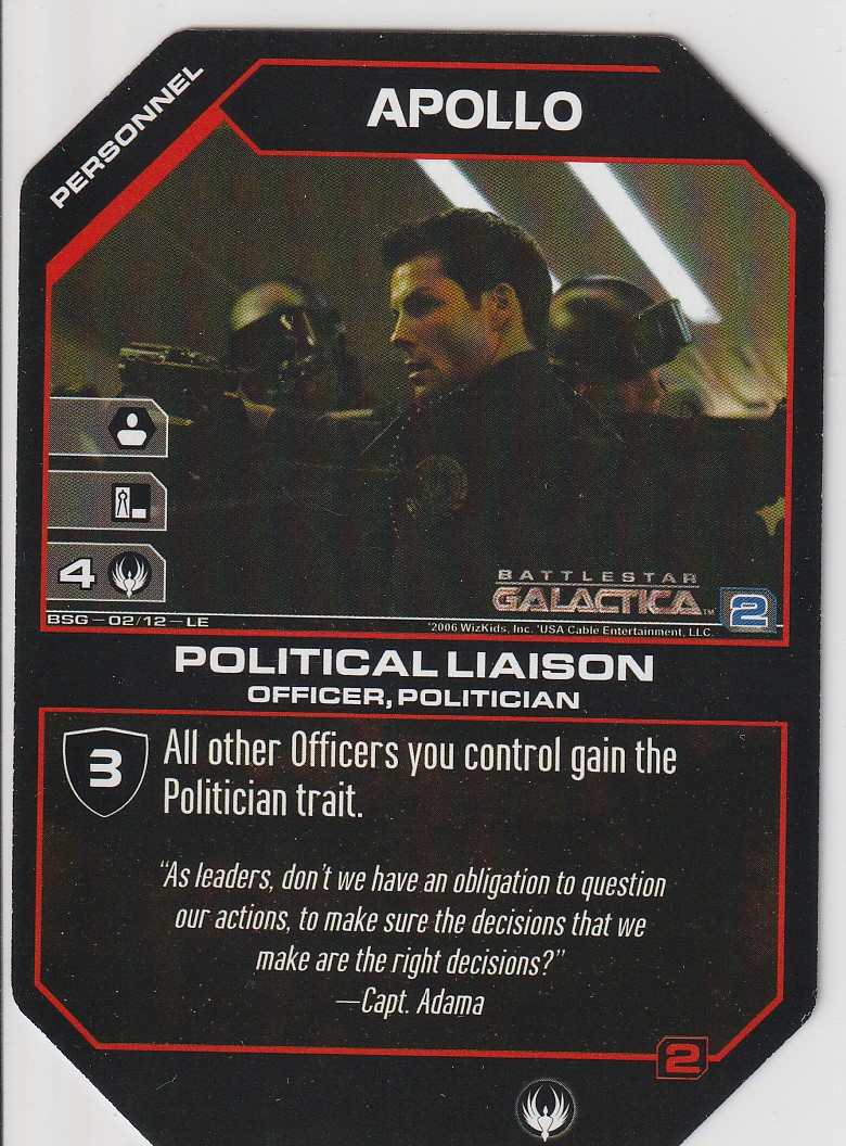 Apollo, Political Liaison