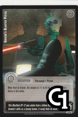 Greedo's Blaster Pistol (R) - 1st Day Stamped