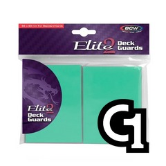 BCW Deck Guard: Elite2 Gloss sleeves - Seafoam (100ct)