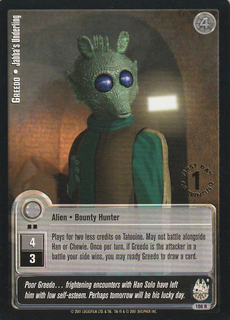 Greedo - Jabbas Underling (R) - 1st Day Stamped