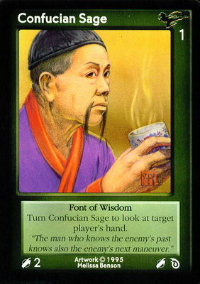Confucian Sage, Font of Wisdom