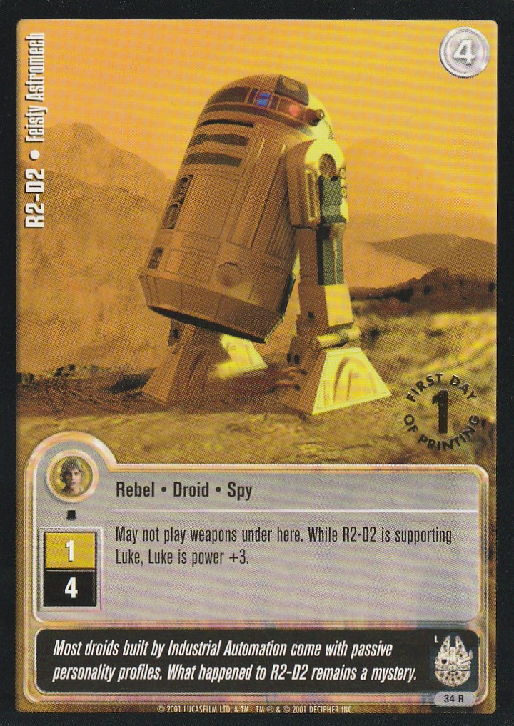 R2-D2 - Feisty Astromech (L) - 1st Day Stamped
