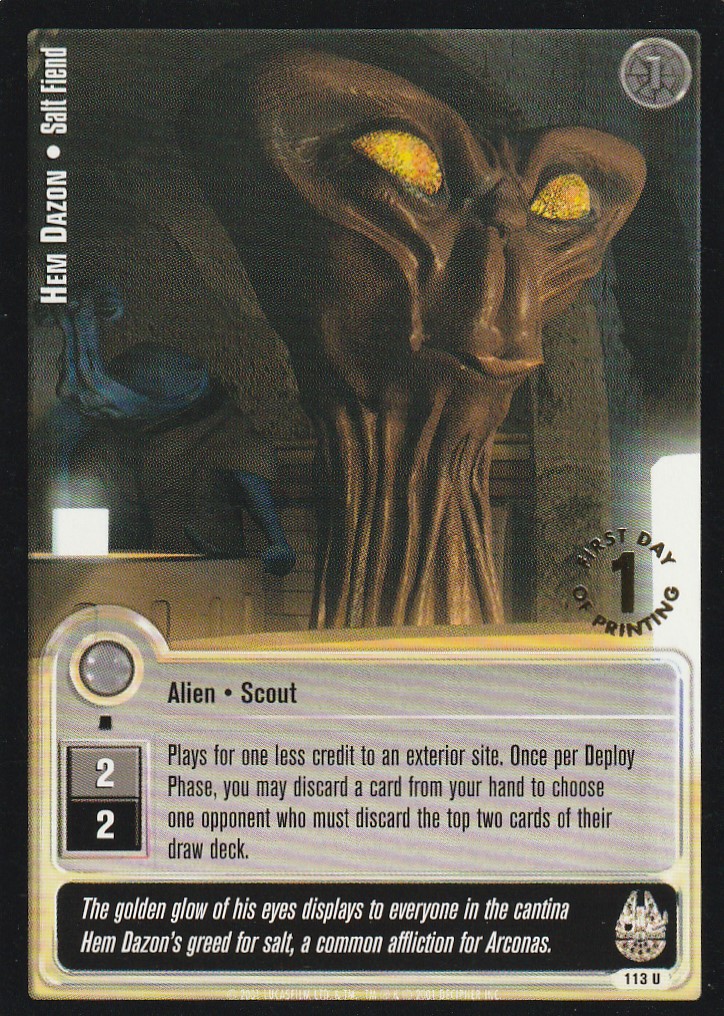 Hem Dazon - Salt Fiend - 1st Day Stamped