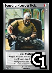 Squadron-Leader Holz, Retired Soldier