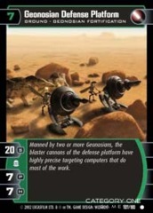 Geonosian Defense Platform - Foil