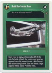 Death Star Tractor Beam [White Border]