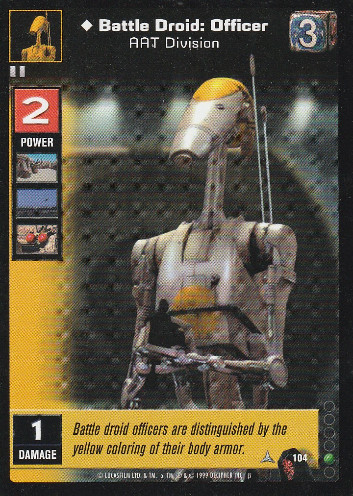 Battle Droid: Officer, AAT Division [Beta]