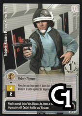 Trooper Recruit Precht - Green Recruit - 1st Day Stamped