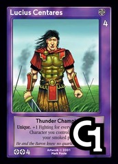 Lucius Centares, Thunder Champion