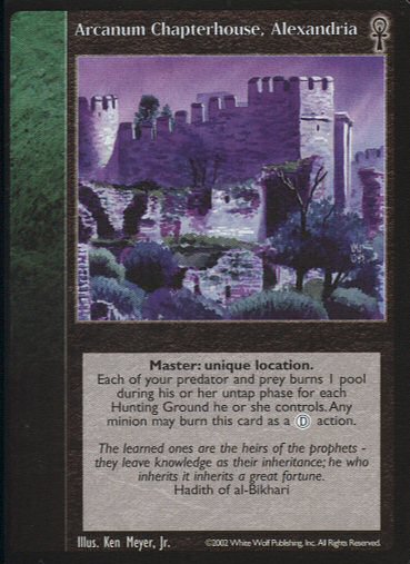 Arcanum Chapterhouse, Alexandria