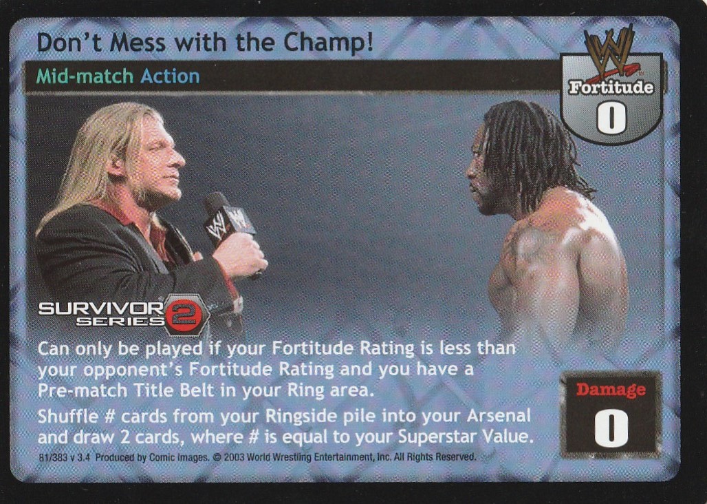 Dont Mess with the Champ! (SS2)