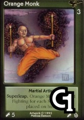 Orange Monk, Martial Artist