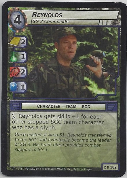Reynolds, SG-3 Commander