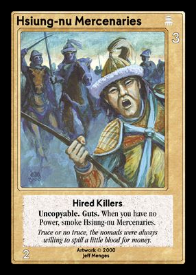 Hsiung-nu Mercenaries, Hired Killers