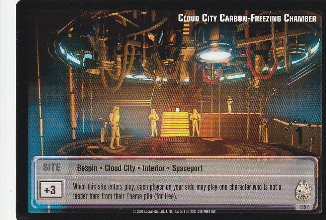 Cloud City Carbon-Freezing Chamber - 1st Day Stamped