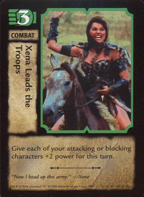 Xena Leads the Troops