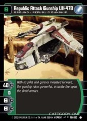 Republic Attack Gunship UH-478 - Foil