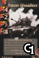 Panzer Grenadiers (Men Clumped on Tank)