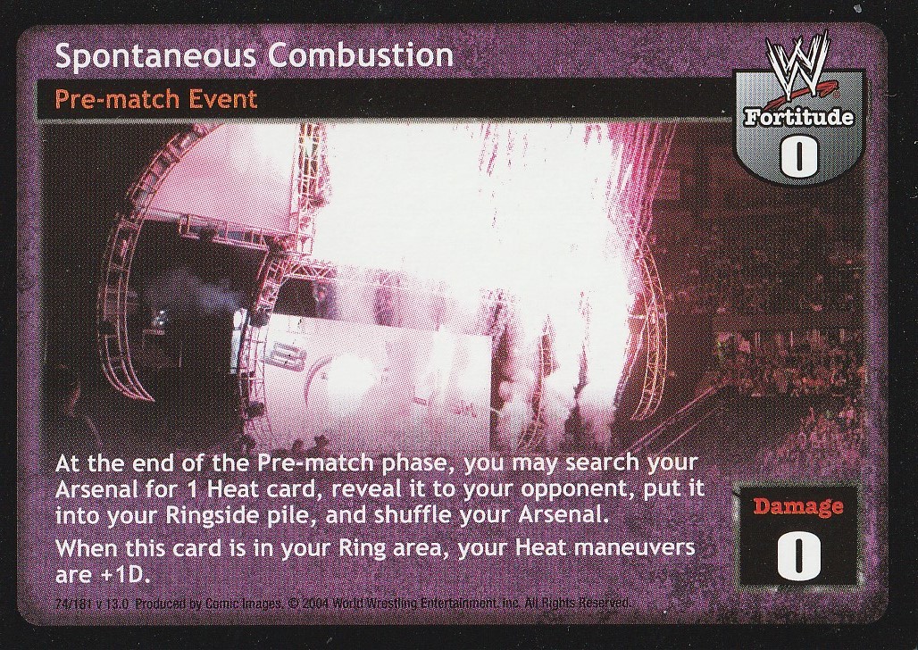Spontaneous Combustion