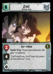 Lust, Alchemy Tutor