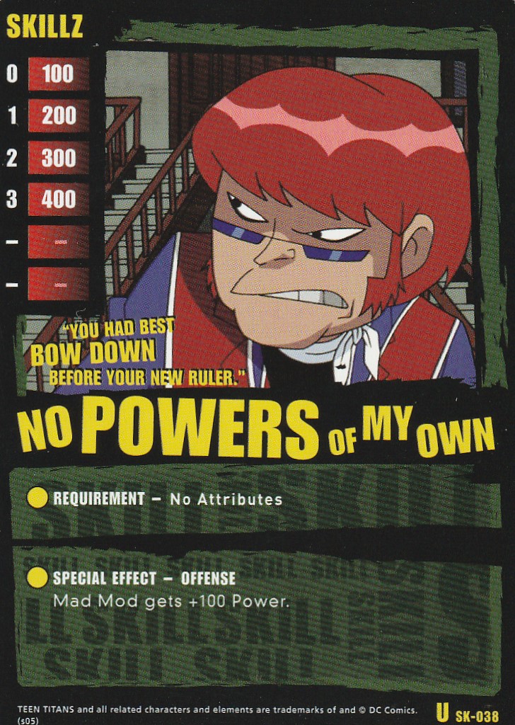 No Powers of My Own