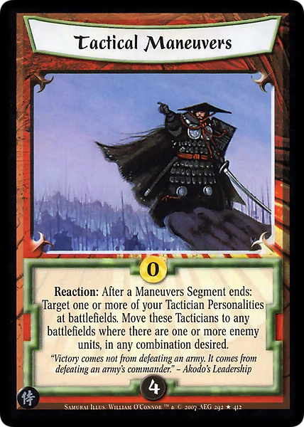 Tactical Maneuvers