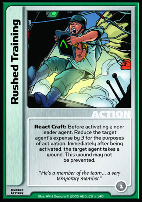 Rushed Training