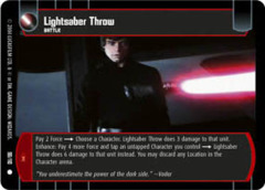 Lightsaber Throw